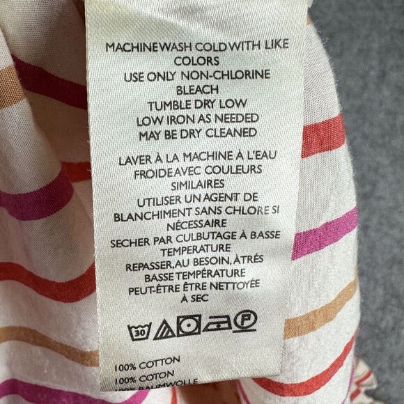 Pilcro Anthropologie Painter Buttondown Shirt Top Womens S Striped Oversized - Picture 12 of 13